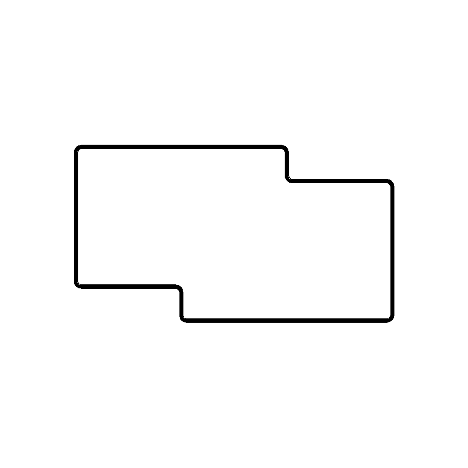 Mullion SRO - Single Rabbet Offset Profile